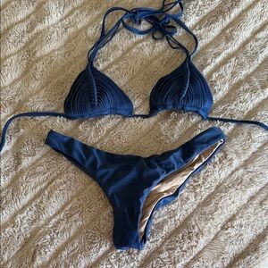 PQ Swim Deep Blue Bikini Set